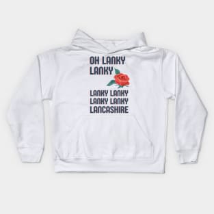 Lancashire song - Lanky lanky - Cricket chant Kids Hoodie